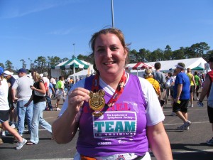 my cousin - the marathoner!!!
