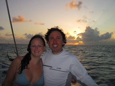 me, hubby, and a sunset