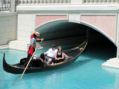 gondola ride at venetian
